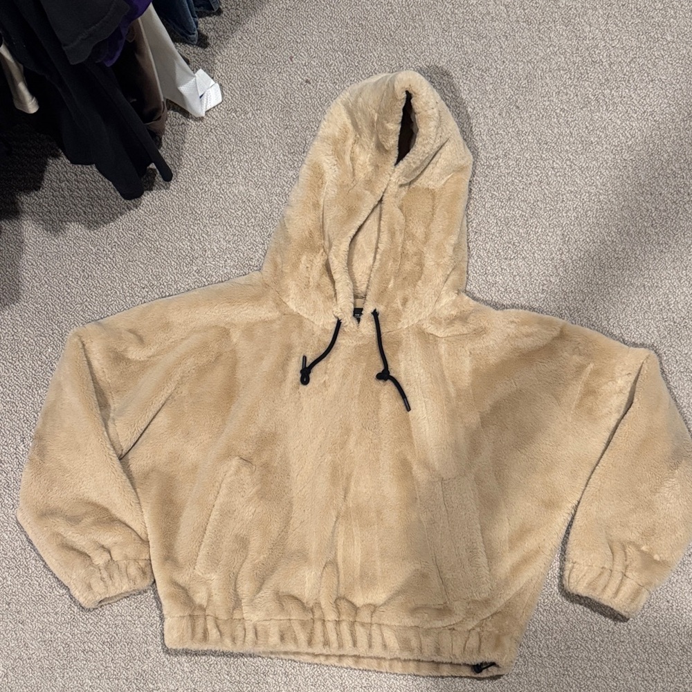 Zara Tan oversized Hooded Sweater